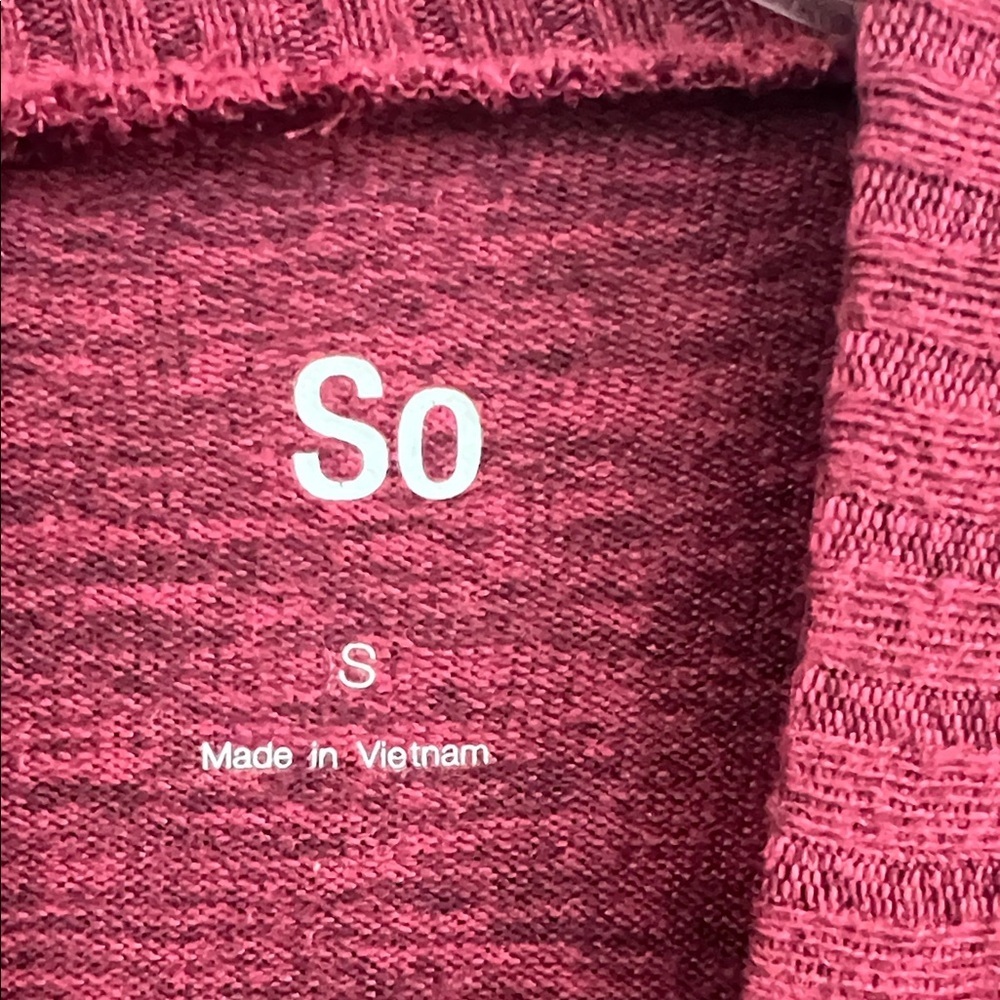 SO Maroon Knit Sweater - Picture 2 of 6
